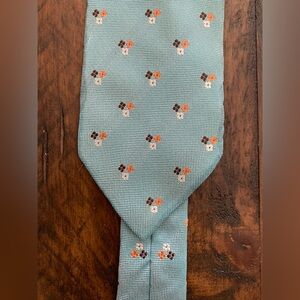 Ermenegildo Zegna Embroidery Floral Necktie Made In Italy Silk Tie Jacquard
60”